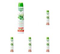 Tulipán Negro Desodorante Spray Aloe Vera y Jojoba 200 ml, 0% Sales de Aluminio, Suaviza la Piel (Paquete de 5)