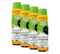 Tulipán Negro - Desodorante Spray Original 150ml, 0% Sales de Aluminio, Sudor Controlado (Paquete de 4)
