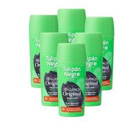 Tulipán Negro Desodorante Stick Original, 75 ml - Pack 6 uds | Desodorante Stick con Fragancia Original, 0% Sales de Aluminio, Protección Diaria y Frescor Duradero