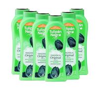 Tulipán Negro - Gel de Baño Acción Desodorante, Gel de Ducha con Fragancia Original y Frescura Prolongada, 650 ml (Pack 6 unidades)