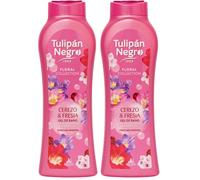 Tulipán Negro - Gel de Baño Hidratante Frutos Rosas 650 ml | Fragancia Floral Duradera | Cuidado Corporal Diario (Paquete de 2)