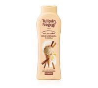 Tulipán Negro Gel de Baño Leche Merengada y Canela, 650 ml | Gel de Ducha Nutritivo e Hidratante con Fragancia Dulce de Leche Merengada y Canela para una Piel Suave