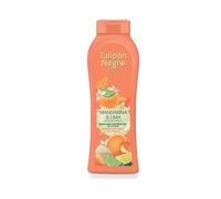 Tulipán Negro Gel de Baño Mandarina y Lima, 650 ml | Gel de Ducha Refrescante e Hidratante con Fragancia Cítrica de Mandarina y Lima para una Sensación Revitalizante
