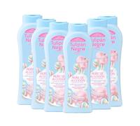 Tulipán Negro - Gel de Baño Nube de Algodón, Nutritivo e Hidratante, Gel de Ducha con Fragancia Dulce a Algodón de Azúcar, 650 ml (Pack 6 unidades)