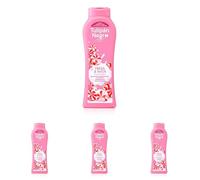 Tulipán Negro - Gel de Baño Nutritivo e Hidratante Fresa y Nata 650 ml, Irresistible Aroma (Paquete de 4)
