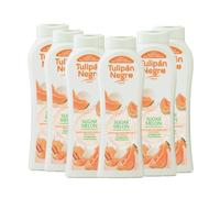 Tulipán Negro - Gel de Baño Sugar Melon, Gel de Ducha Nutritivo e Hidratante, Fragancia dulce a Melón, 650 ml (Pack 6 unidades)