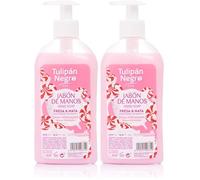 Tulipan Negro Jabón de manos Fresa y Nata, ideal para unisex adulto (Paquete de 2)