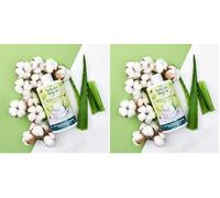 Tulipán Negro Loción Corporal Aloe Vera, Algodón y Rosa Mosqueta, regenerante y revitalizante 400 ml, suaviza todo tipo de piel (Paquete de 2)