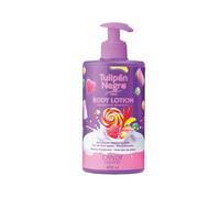 Tulipán Negro Loción Corporal con dosificador Candy Fantasy, máxima hidratación 400 ml, intensamente perfumada y para todo tipo de pieles