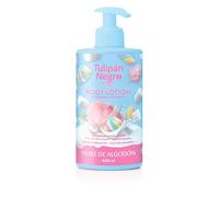 Tulipán Negro Loción Corporal con dosificador Nube de Algodón, máxima hidratación 400 ml, intensamente perfumado y para todo tipo de pieles