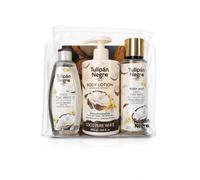 Tulipán Negro- Neceser Verano Coco Pure White - Kit de Cuidado Personal con Fragancia a Coco - Hidrata y perfuma la piel