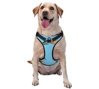 Tulipanes Amarillos Dibujados a Mano,Arnés para Mascotas, arnés Reflectante Ajustable para Perros,L