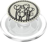 Tulipanes en Sello Redondo de Hadas PopSockets PopGrip para MagSafe
