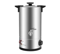 TuliperMood Fundidor eléctrico de cera de 10 l, de acero inoxidable con control de temperatura 30-110 °C, ideal para la fabricación de velas con cera de soja y cera de abejas, dispositivo profesional