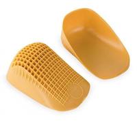 Tuli's Almohadillas clásicas de gel para el talón, plantillas termoplásticas con diseño multicapa para una mejor absorción de impactos, ayuda a combatir los espolones calcáneos, fascitis plantar,