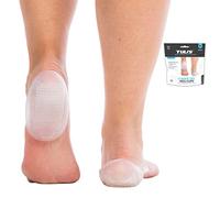 Tuli's Classic Gel Heel Cups - Taloneras de Gel Amortiguadoras para Molestias en el Talón, Fascitis Plantar y Espolón Calcáneo, 1 Par, Mediano