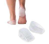 Tuli's Talonera de gel resistente, inserto de cojín para fascitis plantar, enfermedad de Sever, absorción de impactos y alivio del dolor de talón, 2 pares, regular