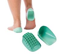 Tuli's Tazas de talón resistentes, insertos de cojín para enfermedades graves, fascitis plantar y dolor de talón, grandes, 2 pares