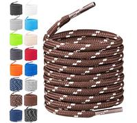 TULMERO Cordones de senderismo redondos - Cordones resistentes al desgarro - Cordones de poliéster resistente - Diámetro 4 mm, 150cm - 2 Paare