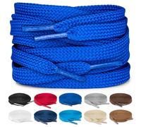 TULMERO SULPO 2 pares de cordones planos de 8mm para zapatos, Grano., 200 cm - 2 Paare