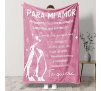 Tulolvae Regalos Aniversario Pareja, Pinguino Manta Regalos Originales para Mujer, Regalo Navidad San Valentin para mi Novia Esposa, Regalo Cumpleaños Mujer, 152x127cm