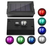 Tulov Juego de 2 lámparas solares LED de repuesto, panel solar de 4 x 7 cm con luz blanca cálida para lámparas de jardín, faroles, vasos, balcones, módulos de repuesto solares resistentes a la
