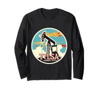 Tulsa Oklahoma Ok Oil Capital tee Orgulloso Heritage City Spirit Manga Larga