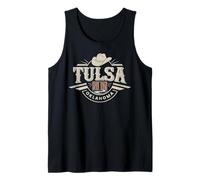 Tulsa Oklahoma USA City Travel Diseño Urbano Camiseta sin Mangas