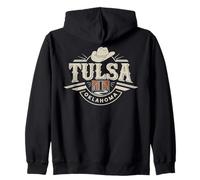 Tulsa Oklahoma USA City Travel Diseño Urbano Sudadera con Capucha