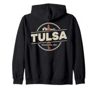 Tulsa Oklahoma USA City Travel Diseño Urbano Sudadera con Capucha