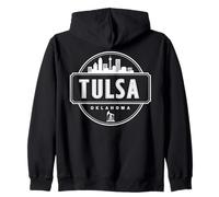 Tulsa Oklahoma USA City Travel Diseño Urbano Sudadera con Capucha