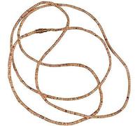 Tulsi Kanthi Mala Hare Krishna - Collar de madera natural de Tulsi Iskcon Tulsi madera Mala 2 redondos para cuello de 24 pulgadas de longitud