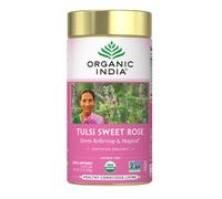 Tulsi suelta la hoja de mezcla de té, Dulce Rosa, cafeína-Libre - Organic India