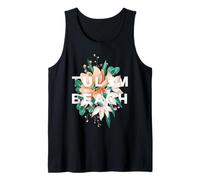 Tulum Beach Tropical Floral Design México Beach Vibes Camiseta sin Mangas