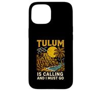 Tulum Is Calling I Must Go Vintage Women's Beach Life Carcasa para iPhone 15