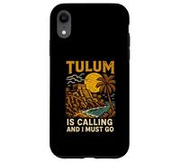 Tulum Is Calling I Must Go Vintage Women's Beach Life Carcasa para iPhone XR