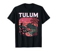 Tulum México Retro Beach Travel Influencer Modelo Maya Camiseta