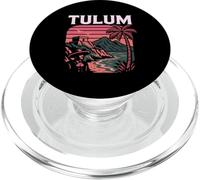 Tulum México Retro Beach Travel Influencer Modelo Maya PopSockets PopGrip para MagSafe