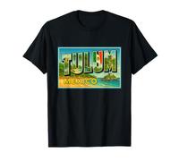 Tulum México Vintage Travel Souvenir Poster Art Graphic Camiseta