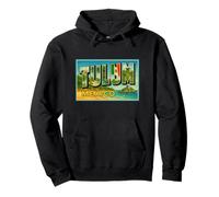 Tulum México Vintage Travel Souvenir Poster Art Graphic Sudadera con Capucha