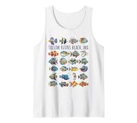 Tulum Ruinas Playa México Colorido Pez Diseño Camiseta sin Mangas