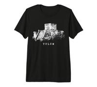 Tulum Sitio Maya México Ruinas Vintage Caribe Riviera Maya Camiseta Premium