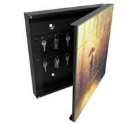 Tulup Armario de Llaves 30x30 cm | Negros | Derecha | Montaje en Pared