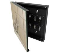 Tulup Armario para Llaves 30x30 cm | Negros | Izquierda | Montaje en Pared