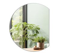 Tulup Espejo Moderno Grande sobre Lavabo para baño Espejo de Pared Redondo Biselado 100 cm Asimétrico