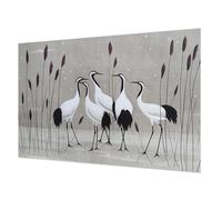 Tulup Fotomural 104x70 cm Fotográfico Cola Incluida para Dormitorio, Sala de Estar e Recibidor Fácil Limpieza Moderna Decoración de Pared - Una bandada de grullas