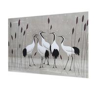 Tulup Fotomural 208x146 cm Fotográfico Cola Incluida para Dormitorio, Sala de Estar e Recibidor Fácil Limpieza Moderna Decoración de Pared - Una bandada de grullas