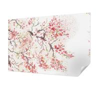 Tulup Fotomural Adhesivo 104x70 cm Autoadhesivo Moderna Decoración de Pared Fotográfico para Dormitorio, Sala de Estar e Recibidor Resistente a las Manchas - ramas florecientes