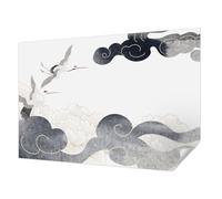 Tulup Fotomural Adhesivo 152x104 cm Autoadhesivo Moderna Decoración de Pared Resistente a las Manchas Fotográfico para Dormitorio, Sala de Estar e Recibidor - Grullas en vuelo