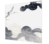 Tulup Papel Pintado en Fliselina 250x250 cm Cola Incluida Moderna Decoración de Pared Fácil Limpieza Fotográfico para Dormitorio, Sala de Estar e Recibidor - Grullas en vuelo